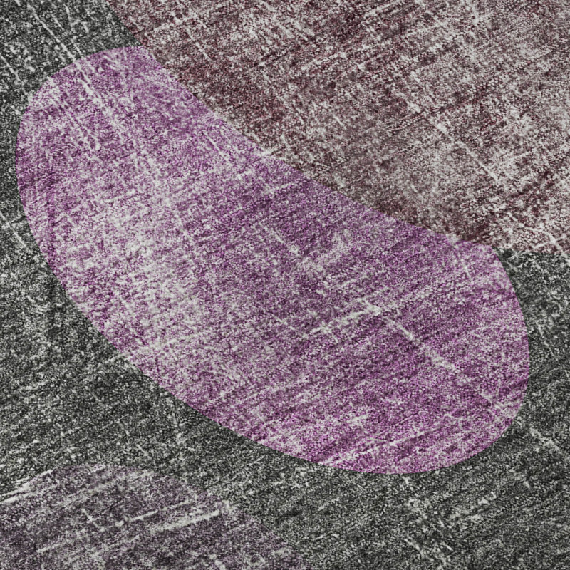 Premium Machine Washable Cerrito AMF556 Garnet Rug, Rectangle 10' x 14'