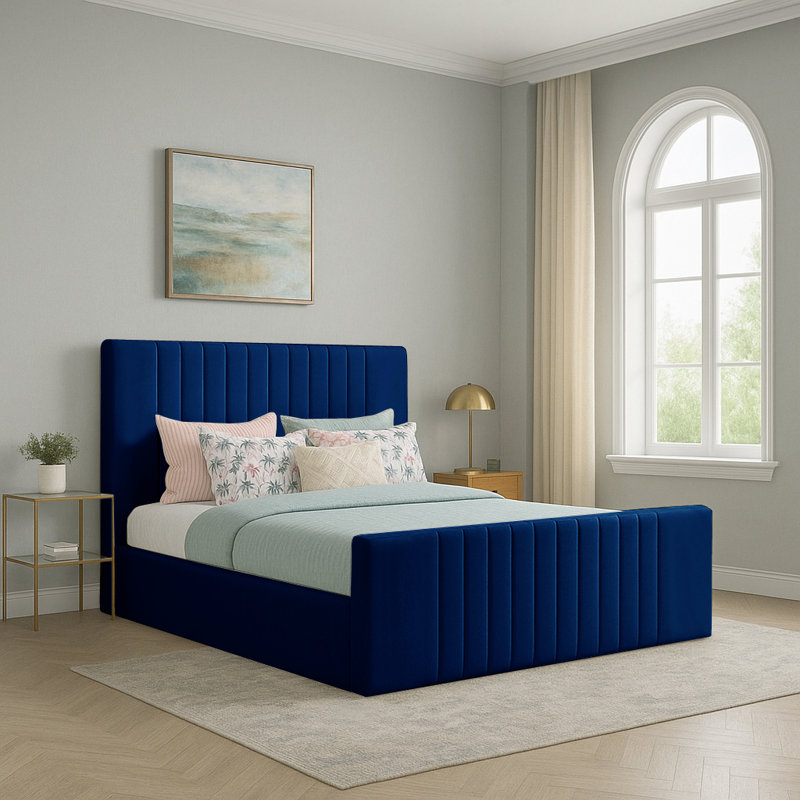Gagliano Storage Bed, Super King (6'), Asphalt