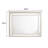 Mirror w/LED, Pearl White Finish