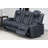 LurLine 82'' Faux Leather Reclining Sofa-1015965416