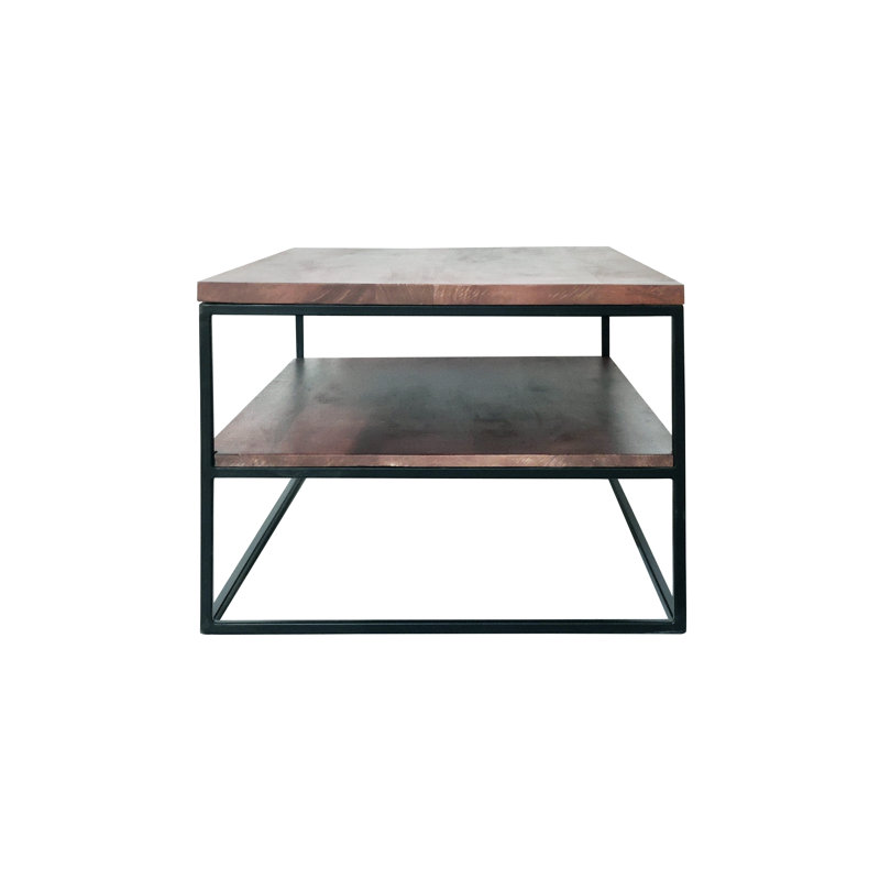 Timko Frame Coffee Table with Storage, Walnut