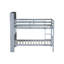 Lit simple superposé au-dessus en gris, bois d'hévéa, avec tablettes, garde-corps, structure de tête de lit détachable et décorative grise, garde-corps et convertible à 2 lits-1531008694