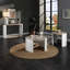 Table de bout avec finition en chêne et lustré - Living Essential