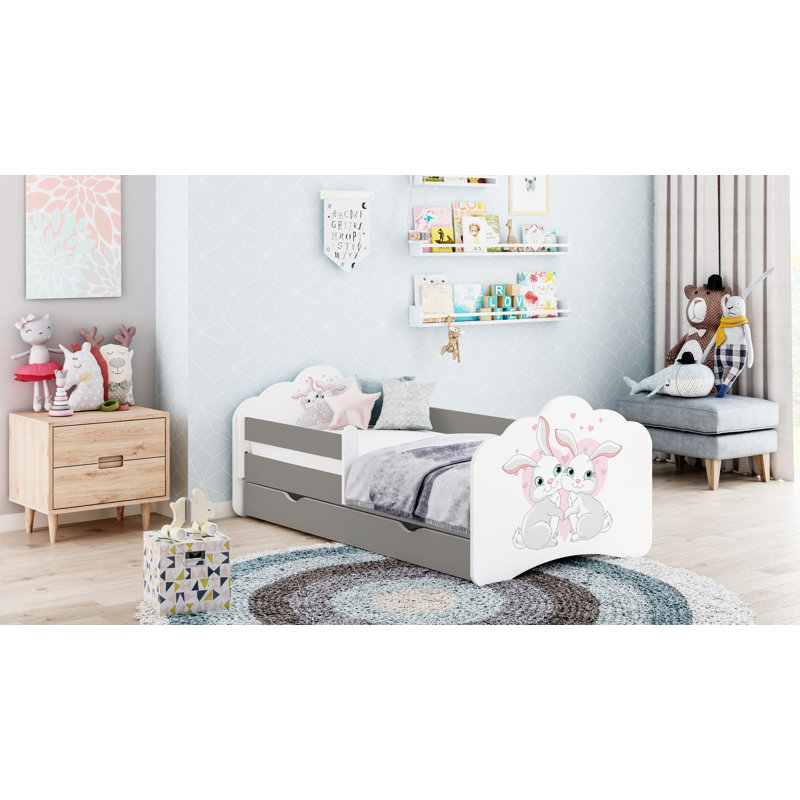 Courtois Cabin Bed Themed Beds, Dark Grey, 56.5 x 70 x 140cm