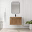 Meuble-lavabo de 30 pouces avec lavabo en céramique blanche et tablette ouverte ajustable (KD-PACKING)-123984736