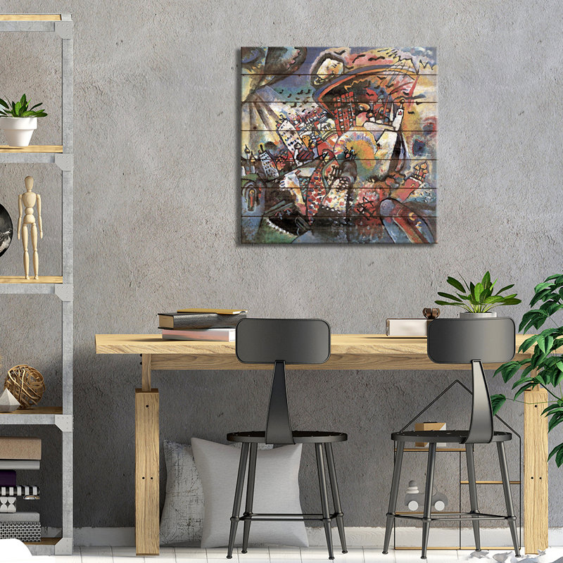 Moscow II by Wassily Kandinsky - Unframed Graphic Print on Wood