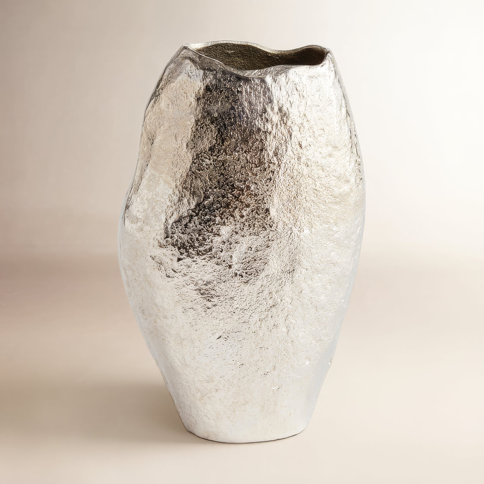 Perot Table Vase, 13.25" H x 8" W x 3.75" D, Silver