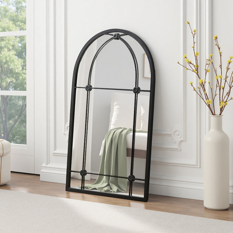 Iron Bowfront Mirror