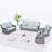 7 - Person Patio Conversation Set with Cushions-98194681-98194686