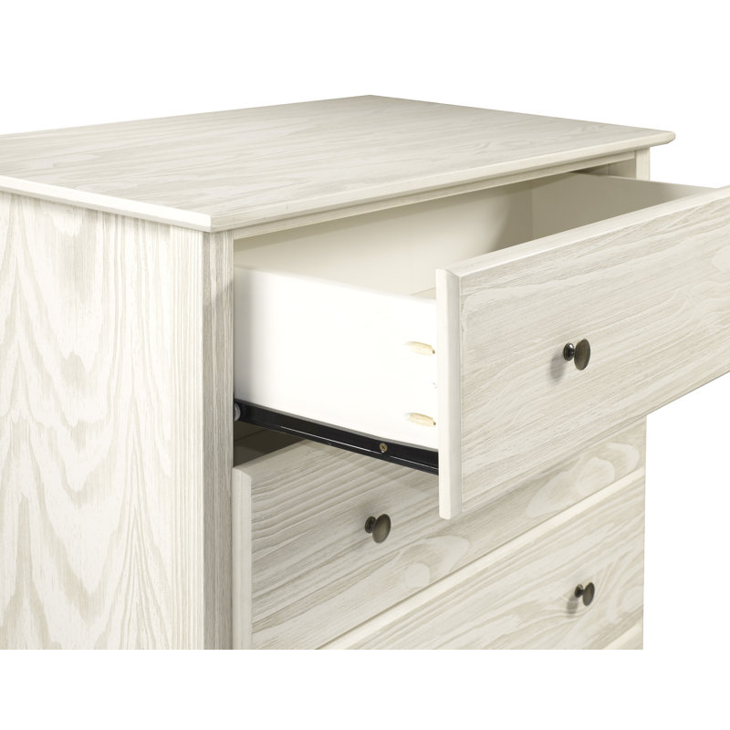 Commode 5 tiroirs Faringdon, Blanc patiné