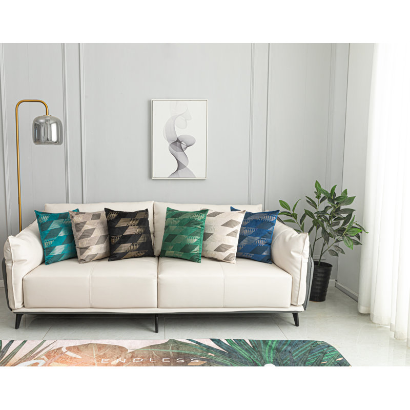 Housse de coussin carré en velours doré, Taupe