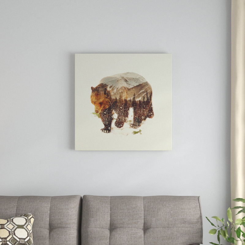 « bear i », impression, H 18 po x l 18 po x P 1,5 po, Toile