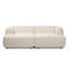 Nara 2PC Media Lounger-Crypton Nomad Snow