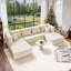 Canapé-lit modulaire de 140 po-1651794090
