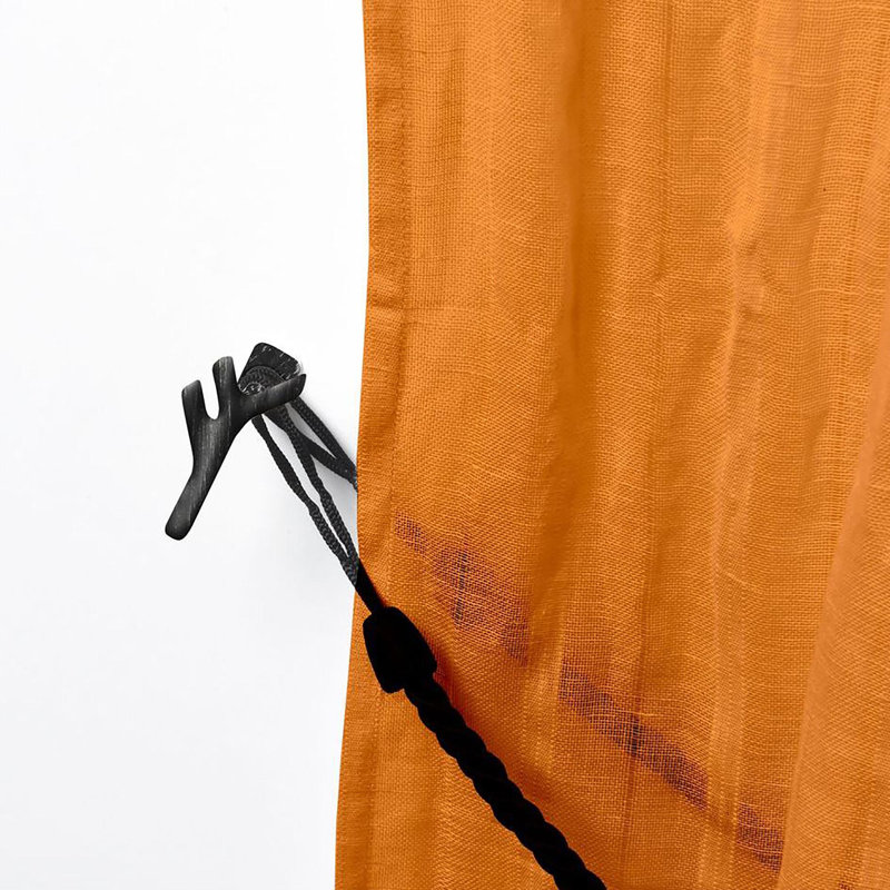 Curtain Holdback, Black/Silver