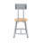 Fixed Height Industrial/Shop Stool with Backrest-86654575