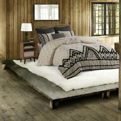 Natural Bedding Sets, Cotton Flax, Modern Style For Home