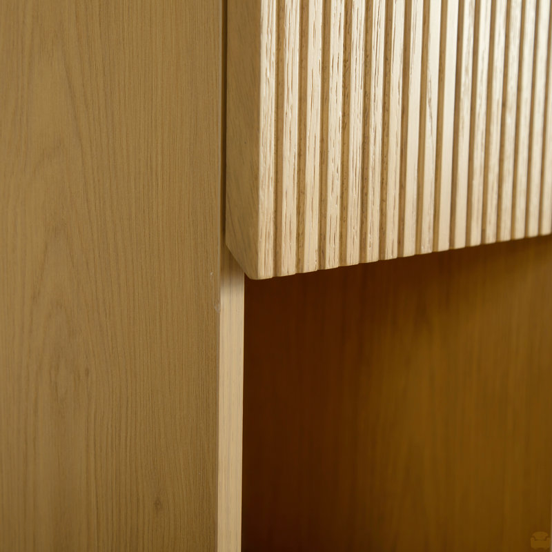 Armoire murale de 35 po de hauteur pour salle de bain, armoire de rangement étroite avec porte et tablettes, Chêne doré