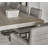 Extendable Oak Metal Base Dining Table