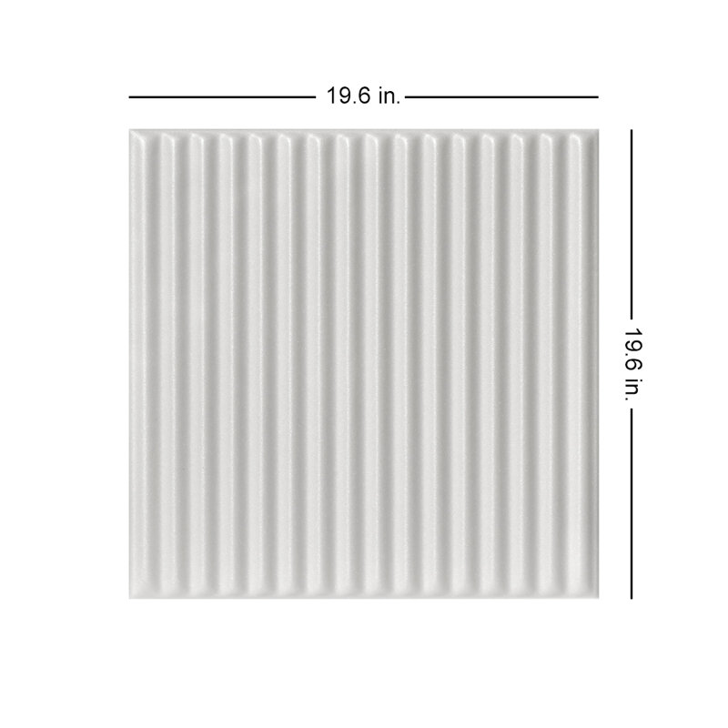 Carreau de plafond ondulé en polystyrène 1,6 pi x 1,6 pi