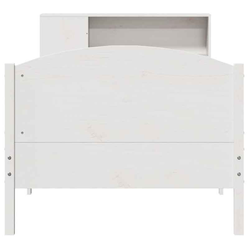 Abdel Solid Wood Bed, 100 x 200 cm, Wax Brown