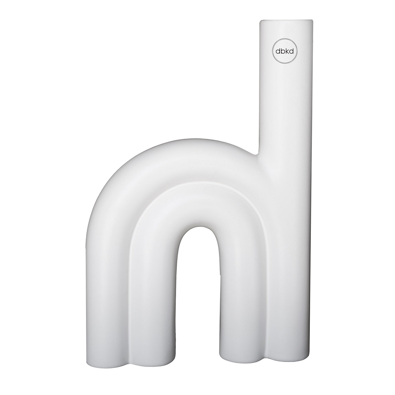 Lei Ceramic Table Vase, White