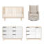 Hudson Crib, Dresser And Kiwi Glider Set