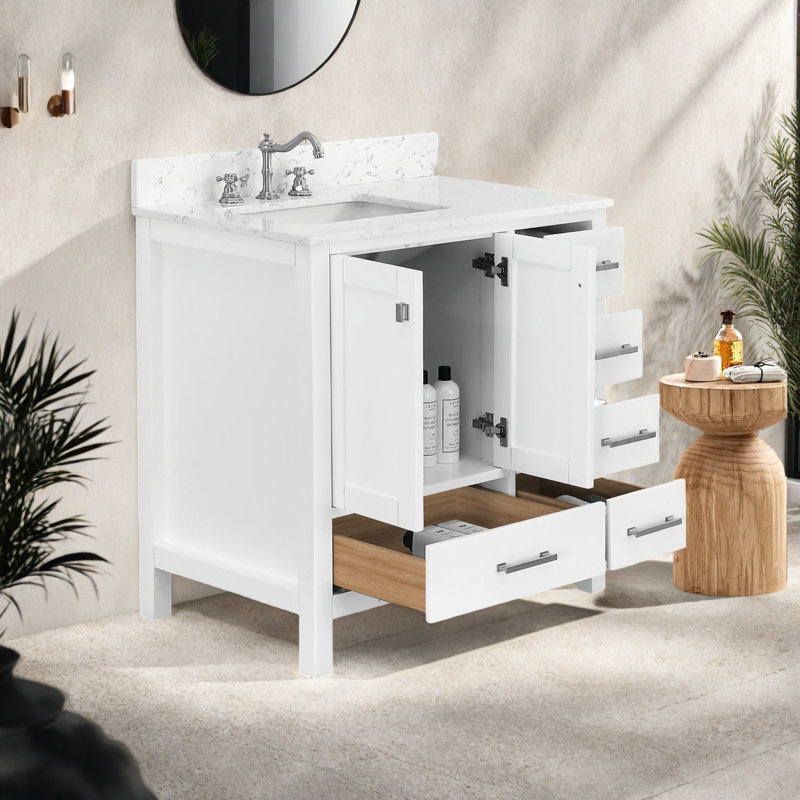 Meuble-lavabo autoportant 36 po Modern