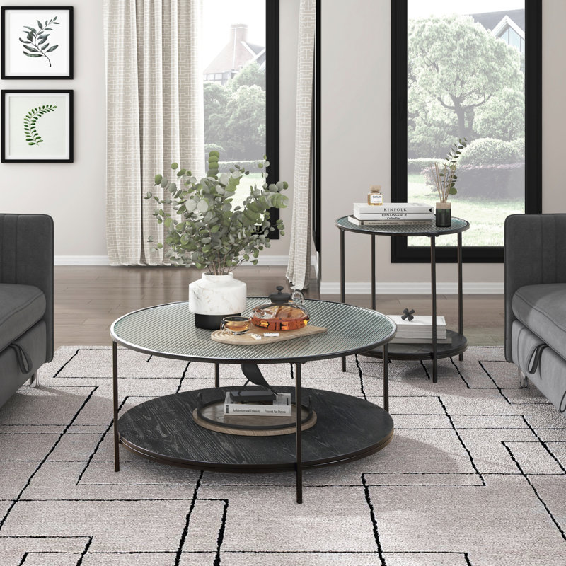 Ensemble de tables d'appoint 2 pièces Modern