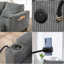 Canapé-lit convertible en velours côtelé peu encombrant avec rangement pour accoudoirs, ports USB et poches latérales, porte-gobelets et porte-téléphone-786827613