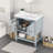 Bathroom Vanity with Sink and Open Style Shelf-108300554
