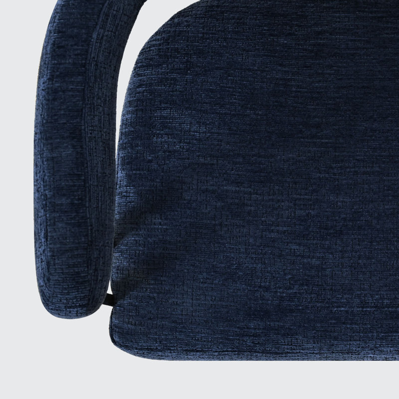 Tabouret de comptoir 25 po en chenille doré 25 po (ensemble de 4), Bleu