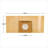 OVENTE Replacement Dust Bags for ST1600B, Compatible with Zing Canister Vacuum Series, Collect and Trap Dirt Efficiently, Compact Disposable Cleaning Bag Set, Brown ACPST16708