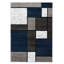 Tapis tissé à motif géométrique bleu marine / gris / blanc Mehul-1375564421-1411665288