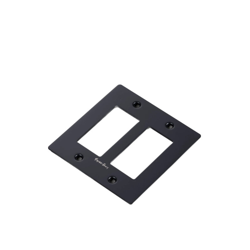 Buildings & Architecture 2 - Gang Blank Standard Combination Wall Plate, Black