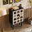Solid Wood 5-Drawer Entryway Storage Cabinet