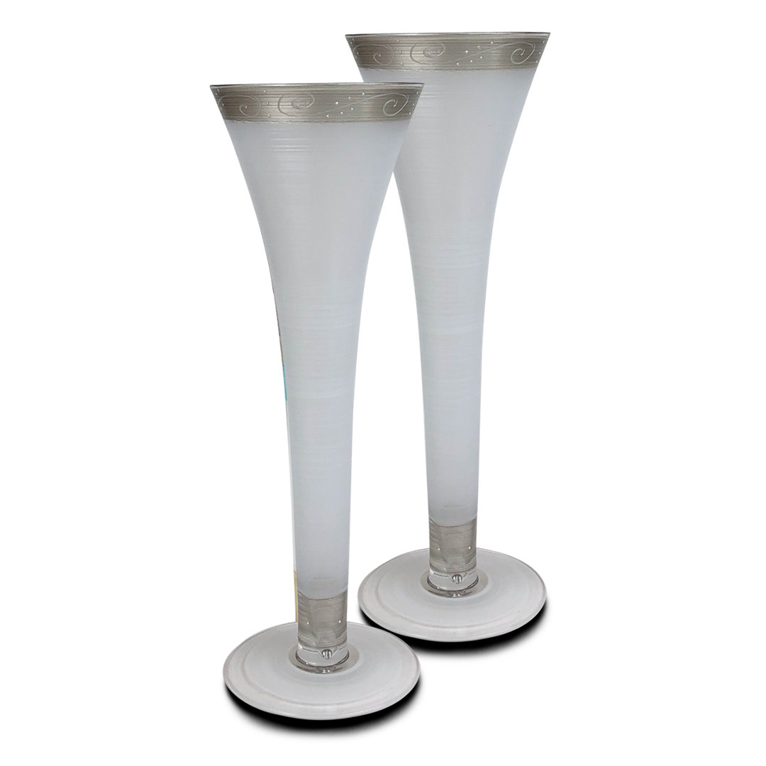 Heirloom Swirl Flute Set (Set of 2) Golden Hill Studio