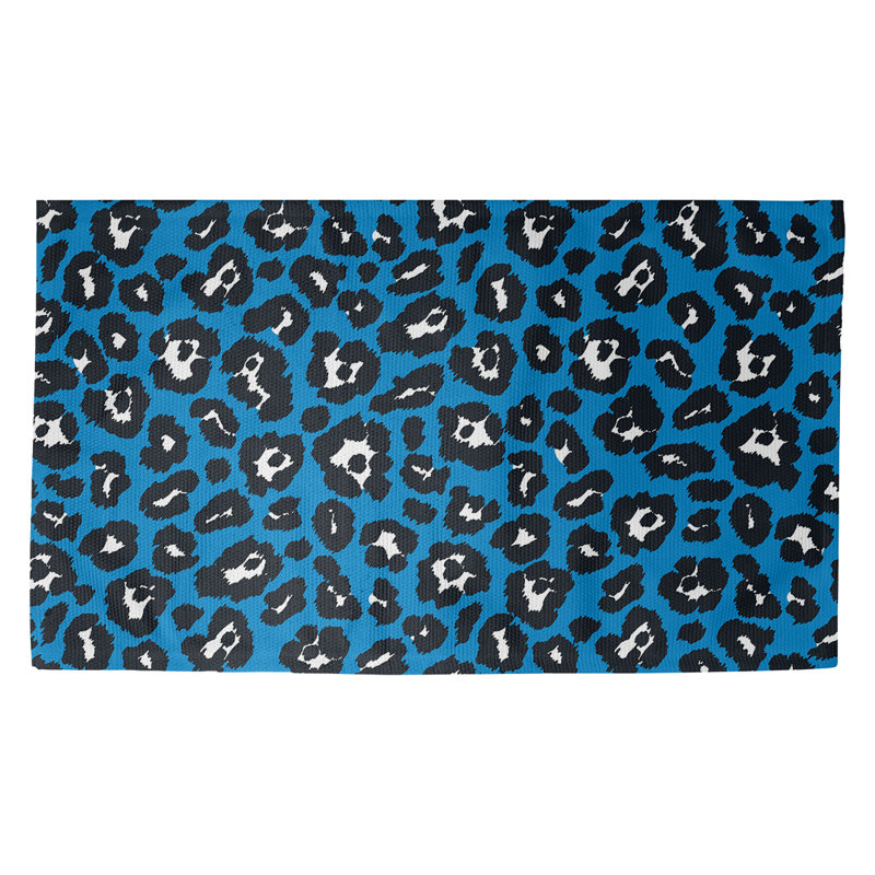 Tapis bleu / noir Carolina, Rectangle 5 pi x 7 pi