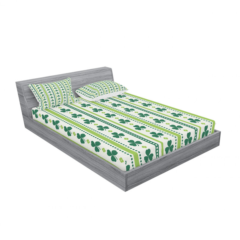 Ensemble de draps irlandais traditionnel, Ensemble de draps pour lit double avec un drap-hou