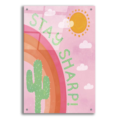  Art mural en verre acrylique «Stay Sharp» par Club Daydream