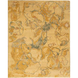 Hand-Knotted High-Quality Gold Area Rug