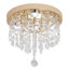 Crystal LED Flush Mount
