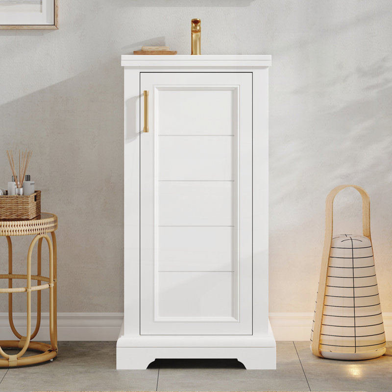 16-inch Bathroom Vanity with Ceramic Sink