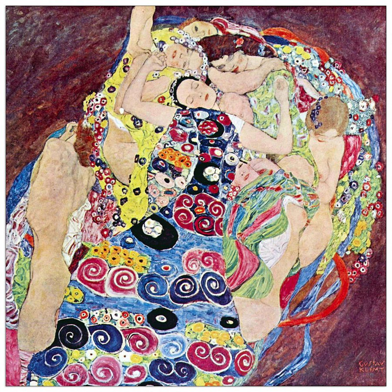 Gustav Klimt - Wrapped Canvas Painting, 100cm H x 100cm W x 1.8cm D