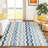 Machine Washable Indoor/Outdoor Chantille ACN2342 Stripes Rug-1919700075