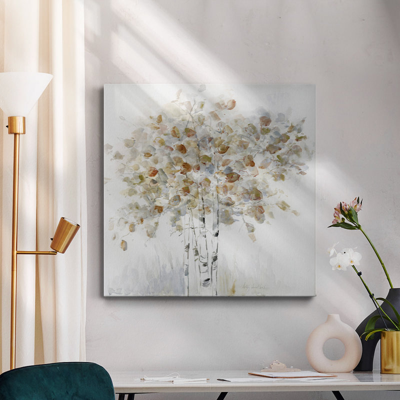 Toile tendue avec châssis Birch Grove I-Premium - prête à être accrochée