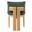 Ensemble de 2 chaises de salle à manger d'intérieur avec conception ergonomique et structure en bois d'hévéa d'intérieur-1338886832