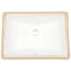 21.5"X15" Rectangular Ceramic Undermount Bathroom Sink With Overflow - Modern Classic Style, Stain , For Various Spaces Elegant Appearance, Different Areas