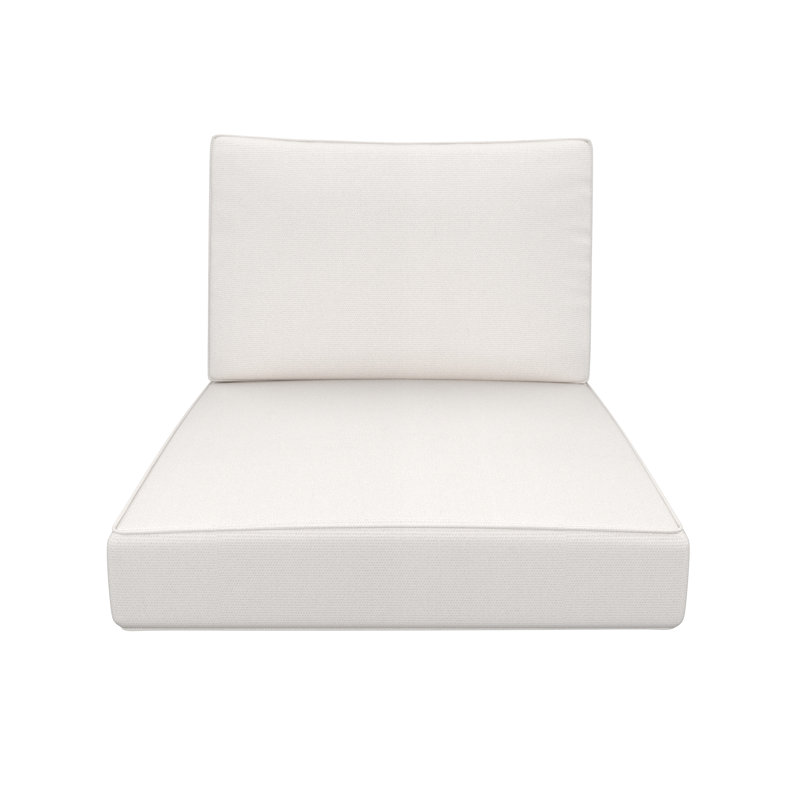 Sunbrella® Outdoor Deep Seating Louge Chair Cushion, Sunbrella® Canvas Natural, 26" W x 30" D