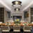 2-Light Metal Flush Mount Ceiling Light